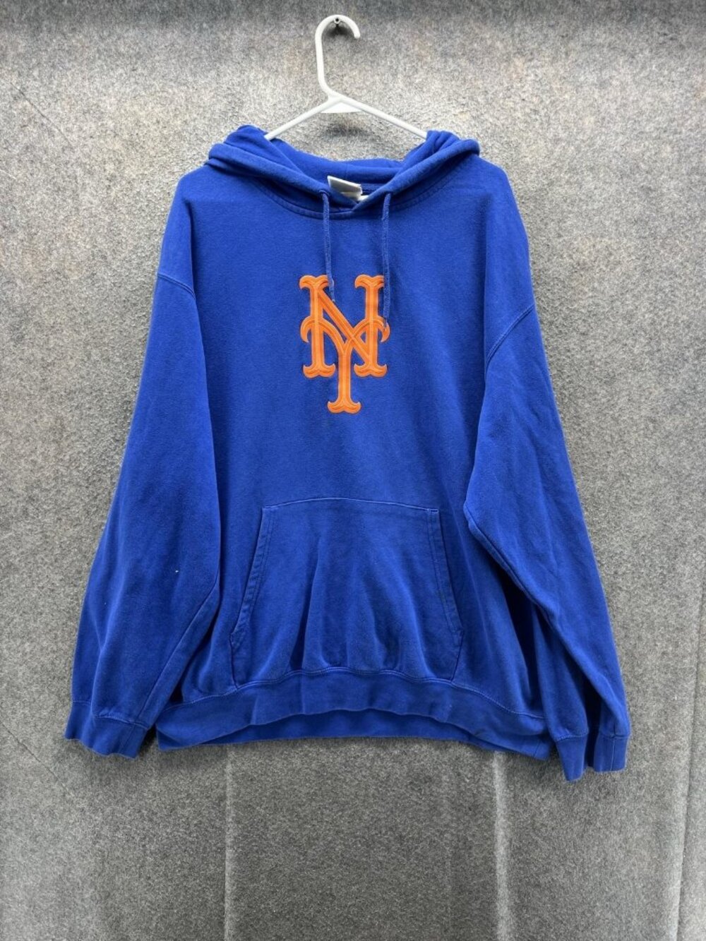 New York Mets Hoodie Mens 2XL Blue MLB Baseball Majestic Pullover Sweatshirt
